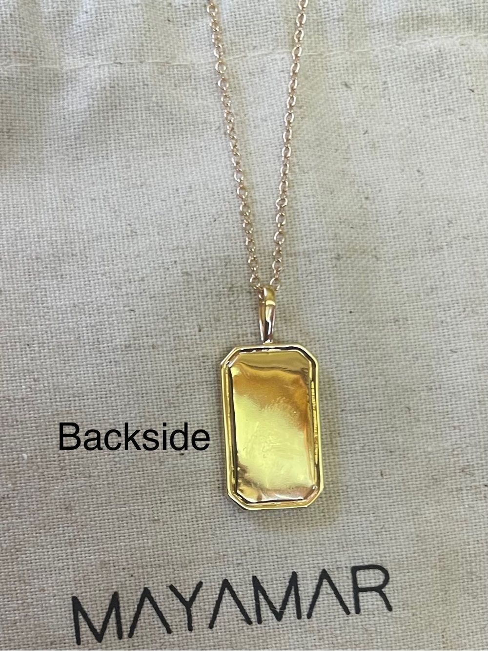 Libra Zodiac Pendant Necklace with Pearlescent & Crystal Accents 24k gold plate - Picture 5 of 5